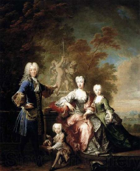 Robert Levrac Tournieres Count Ferdinand Adolf von Plettenberg and his Family France oil painting art